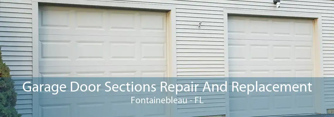 Garage Door Sections Repair And Replacement Fontainebleau - FL