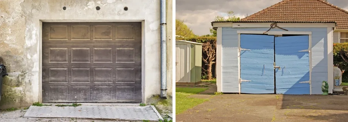 Rotten Steel Garage Door Repair in Fontainebleau, Florida